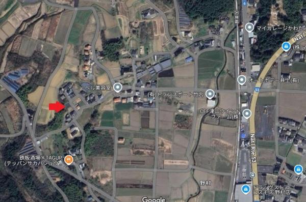 土地 津山市野村614-14 JR因美線高野駅 250万円