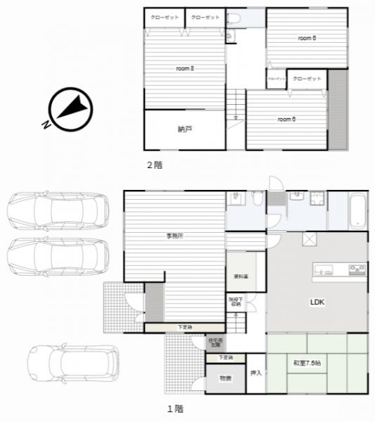 中古戸建 津山市北町18-24 JR姫新線津山駅 1,580万円