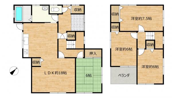 中古戸建 津山市下横野1361-3 JR津山線津山駅 1,299万円