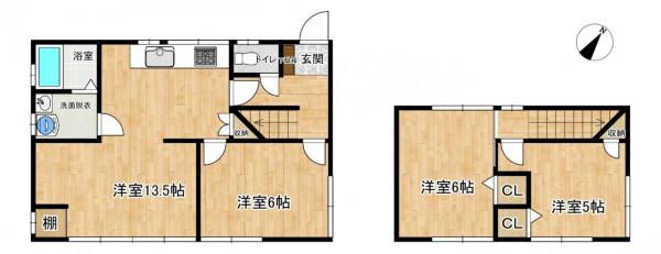 中古戸建 津山市小田中1965-15 JR津山線津山口駅 1,299万円