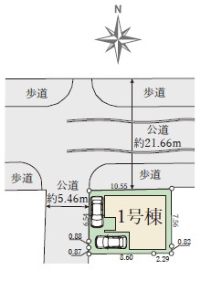 新築戸建 岡山市北区下伊福上町15-24 JR吉備線備前三門駅 3,698万円