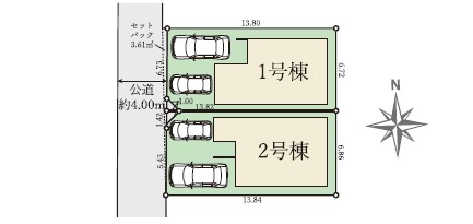 新築戸建 岡山市北区南方２丁目356番8 岡山電軌清輝橋線柳川駅 4,198万円