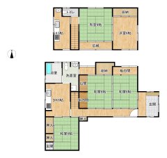 中古戸建 岡山市北区万成西町16-20 JR吉備線大安寺駅 999万円