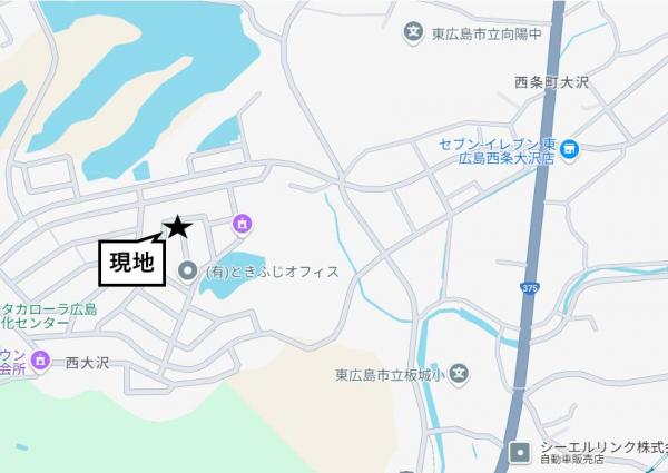 西大沢1丁目 現地案内図 