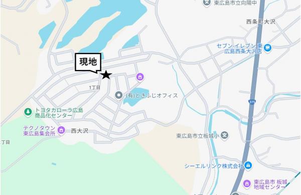 西大沢1丁目 現地案内図 