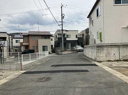 西条町田口 前面道路含む現地写真 