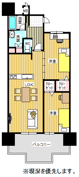 中古マンション 北九州市門司区高田1丁目11-1 JR鹿児島本線門司駅 2398万円