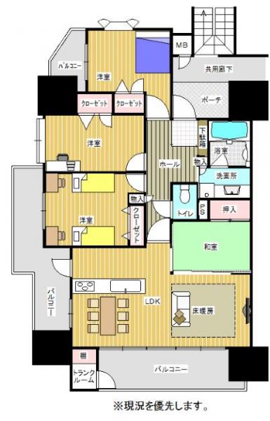 中古マンション 北九州市門司区大里戸ノ上2丁目 JR鹿児島本線門司駅 2250万円