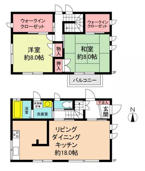 中古戸建 福岡県北九州市門司区大里本町3丁目15-5 JR鹿児島本線門司駅 3480万円