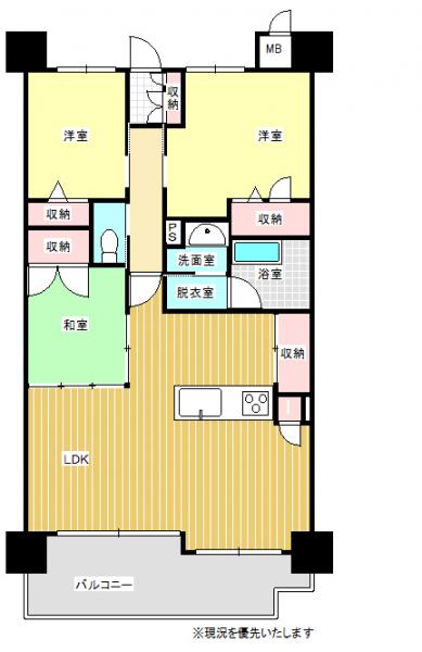 中古マンション 北九州市門司区大里本町3丁目 JR鹿児島本線門司駅 3080万円