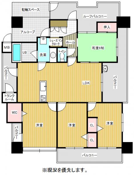 中古マンション 北九州市小倉南区田原新町3丁目 JR日豊本線下曽根駅 1850万円
