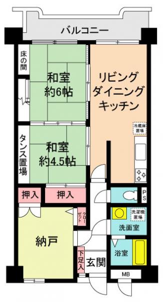 中古マンション 福岡県北九州市門司区吉志2丁目15-6 駅 598万円