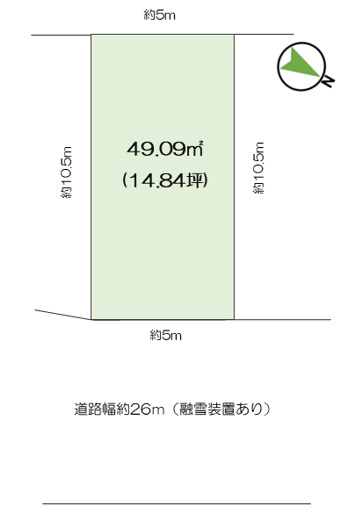 土地 富山市西中野本町12-7 富山地鉄富山市内線西中野駅 550万円