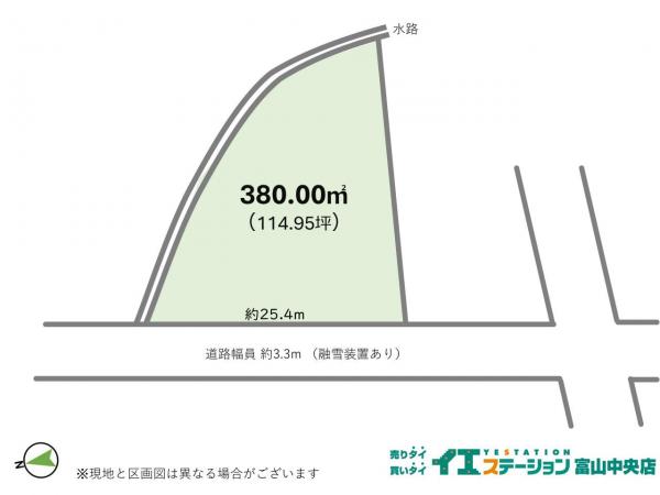 土地 中新川郡上市町新屋13 富山地鉄本線上市駅 190万円