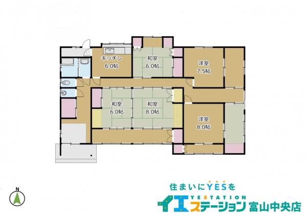 中古戸建 中新川郡立山町榎3-1 富山地鉄立山線下段駅 420万円