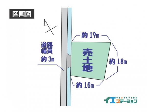 華浦1丁目｜売土地 区画図 