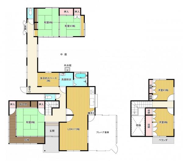 岩畠2丁目｜中古戸建 間取り図 