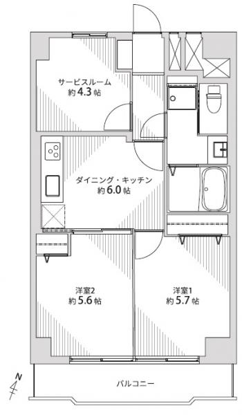 中古マンション 仙台市青葉区五橋1丁目 仙台市営地下鉄南北線五橋駅 1490万円
