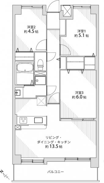 中古マンション 仙台市青葉区青葉町 仙台市営地下鉄南北線北仙台駅 2590万円