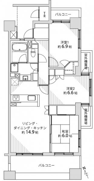 中古マンション 仙台市太白区長町2丁目 仙台市営地下鉄南北線長町一丁目駅 3380万円