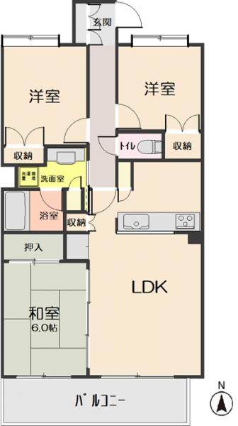 中古マンション 仙台市若林区六丁の目南町 仙台地下鉄東西線六丁の目駅 2,530万円