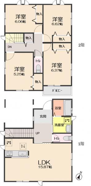 新築戸建 仙台市若林区堰場 仙台市営地下鉄南北線河原町駅 5,190万円