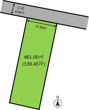 土地 柴田郡大河原町大谷字原前 JR東北本線（黒磯〜盛岡）大河原駅 660万円