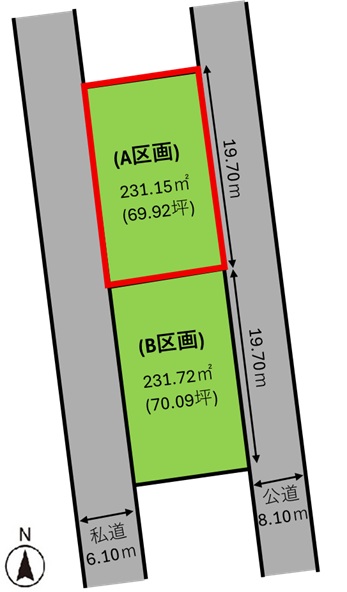 土地 亘理郡亘理町吉田字上塚 JR常磐線（いわき〜仙台）浜吉田駅 375万円