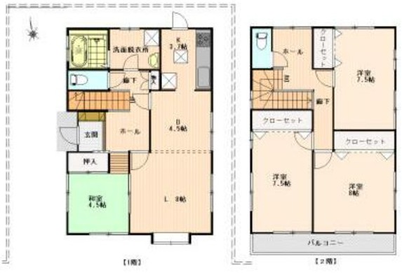 中古戸建 柴田郡大河原町字町 JR東北本線（黒磯〜盛岡）大河原駅 1,580万円