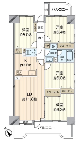 中古マンション 仙台市若林区大和町４丁目 仙台地下鉄東西線卸町駅 3,398万円