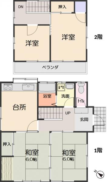 中古戸建 仙台市青葉区みやぎ台１丁目 JR仙山線陸前落合駅 650万円