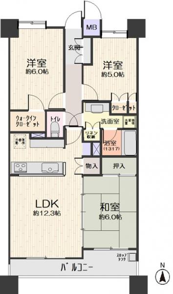 中古マンション 仙台市若林区伊在２丁目 仙台地下鉄東西線六丁の目駅 2,500万円
