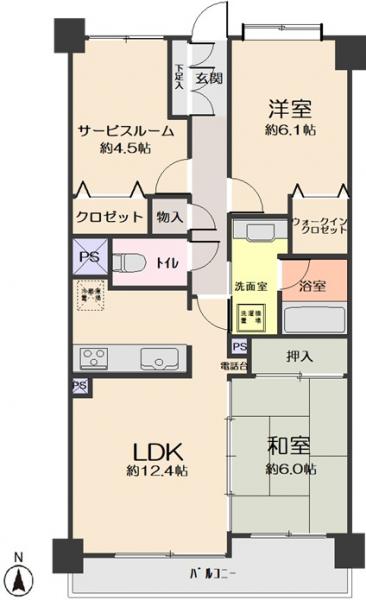 中古マンション 仙台市若林区沖野２丁目 仙台市営地下鉄南北線長町一丁目駅 1,350万円