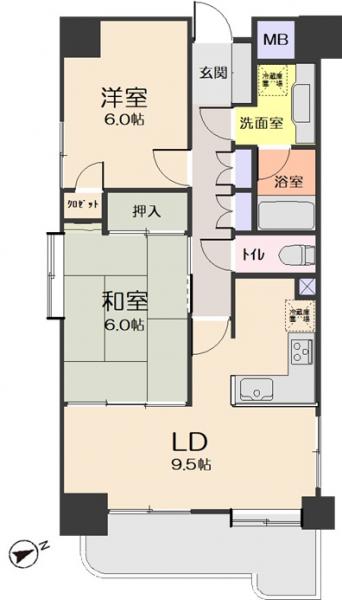 中古マンション 仙台市若林区大和町４丁目 仙台地下鉄東西線卸町駅 1,750万円