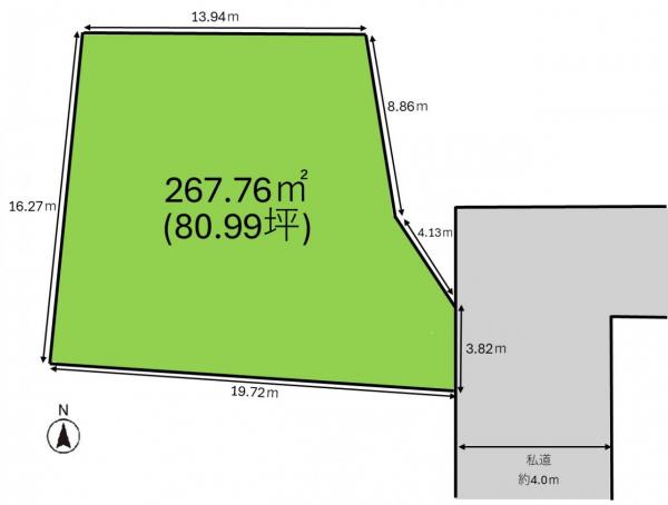 土地 仙台市若林区若林２丁目 仙台市営地下鉄南北線河原町駅 3,238万円