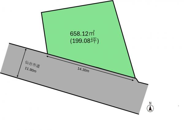 土地 仙台市泉区実沢字十文字 仙台市営地下鉄南北線泉中央駅 700万円