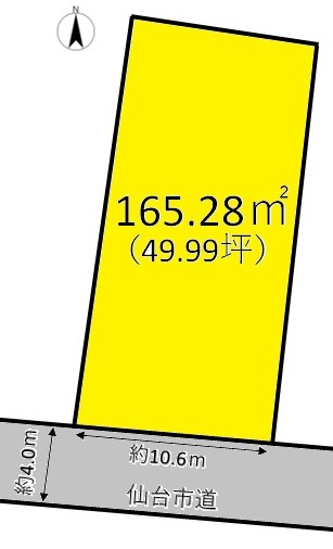 土地 仙台市宮城野区安養寺１丁目 仙台市営地下鉄南北線旭ケ丘駅 1,590万円