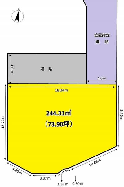 土地 宮城郡利府町加瀬字野中沢 JR東北本線（黒磯〜盛岡）利府駅 1,890万円