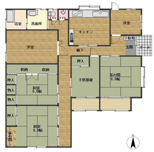 中古戸建 大崎市古川新田字大西 JR陸羽東線東大崎駅 880万円