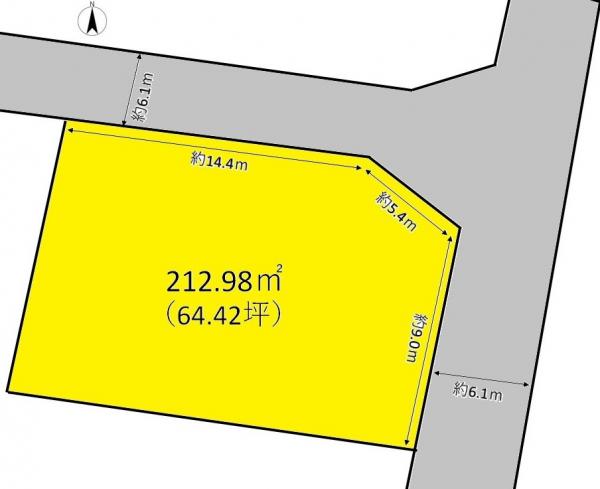 土地 仙台市宮城野区岩切１丁目 JR東北本線（黒磯〜盛岡）岩切駅 2,350万円