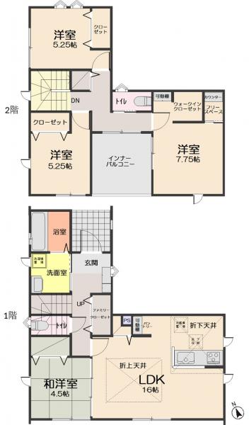 新築戸建 仙台市若林区若林７丁目 仙台市営地下鉄南北線河原町駅 3,980万円
