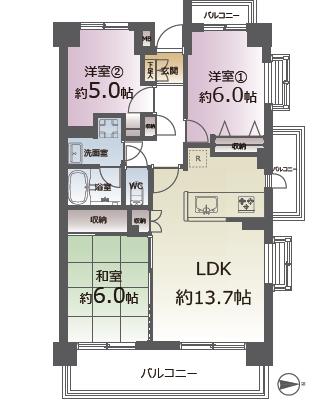 中古マンション 仙台市泉区泉中央１丁目 仙台市営地下鉄南北線泉中央駅 2,899万円