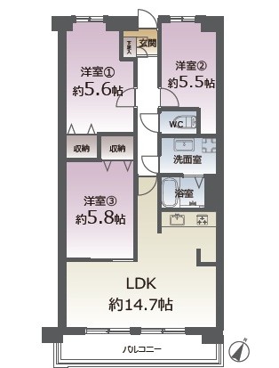 中古マンション 仙台市泉区八乙女中央１丁目 仙台市営地下鉄南北線八乙女駅 2,299万円