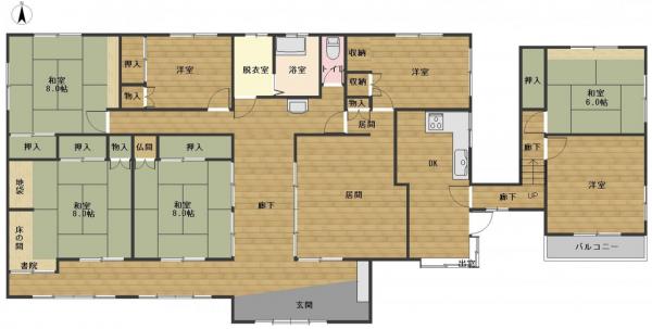 中古戸建 黒川郡大和町鶴巣北目大崎字塚  496万円