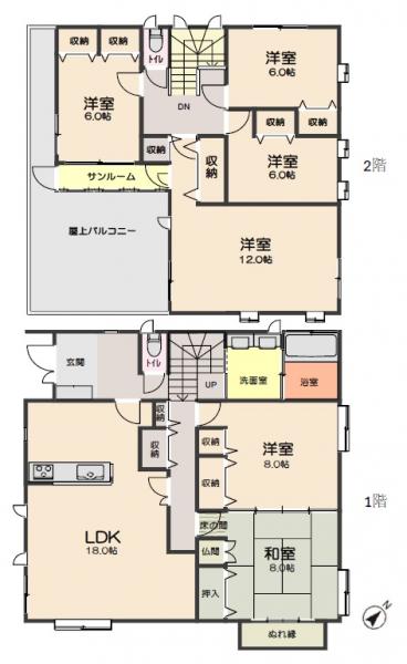 中古戸建 仙台市宮城野区岩切２丁目 JR東北本線（黒磯〜盛岡）東仙台駅 3,080万円