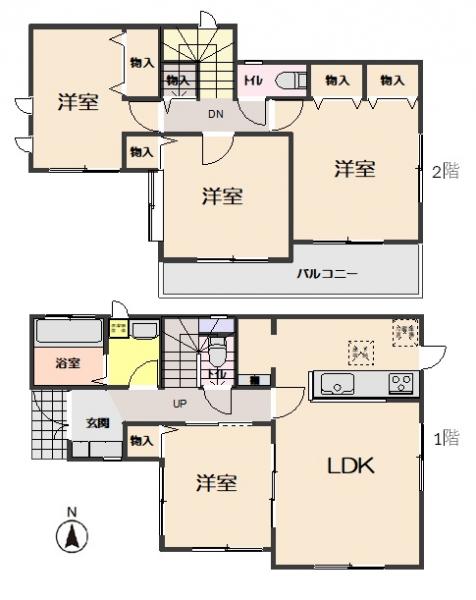 中古戸建 仙台市若林区沖野６丁目 仙台市営地下鉄南北線河原町駅 3,098万円