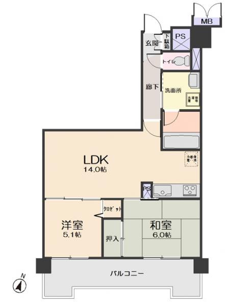 中古マンション 仙台市若林区古城１丁目 仙台市営地下鉄南北線河原町駅 1,290万円