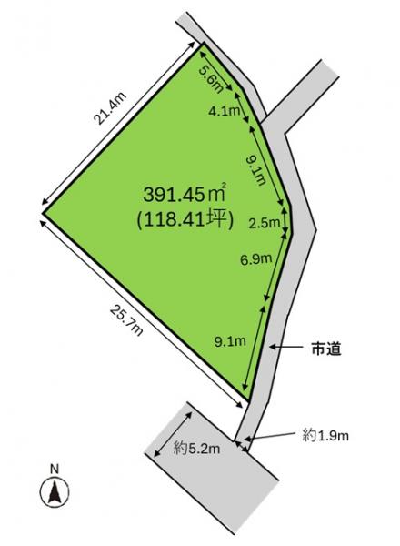 土地 日立市本宮町４丁目 JR常磐線（取手〜いわき）日立駅 1,200万円