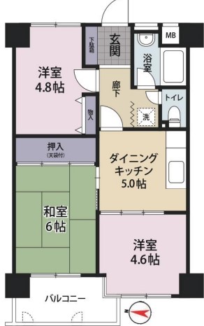 中古マンション 葛飾区宝町2丁目 京成本線お花茶屋駅 1600万円
