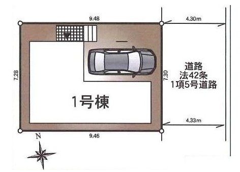 東堀切2丁目　新築戸建 区画図 